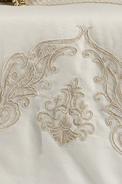 NAKIŞHAN Emerald Prayer Rug Set-Cream 4 Pieces