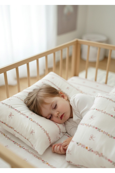 Zezig Bow Line Bebek Nevresim Takımı