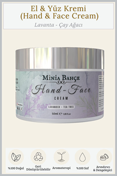 Minia Bahçe Bitki ve Sanat Atölyesi Koruyucu & Besleyici El ve Yüz Kremi, %10...