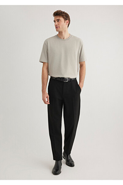 Mavi Crew Neck Grey Basic T-Shirt Loose Fit / Χαλαρή χαλαρή εφαρμογή 0611596 -70100