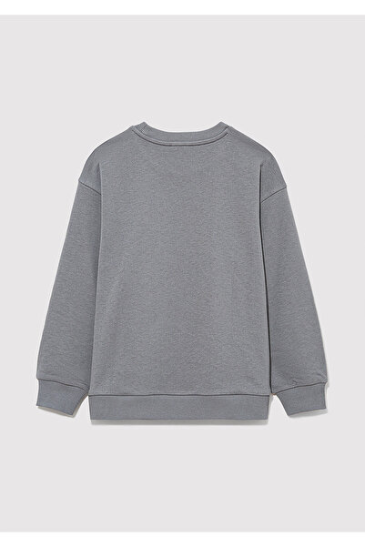 Mavi Mv Logo Printed Gray Sweatshirt 6S10054-70098