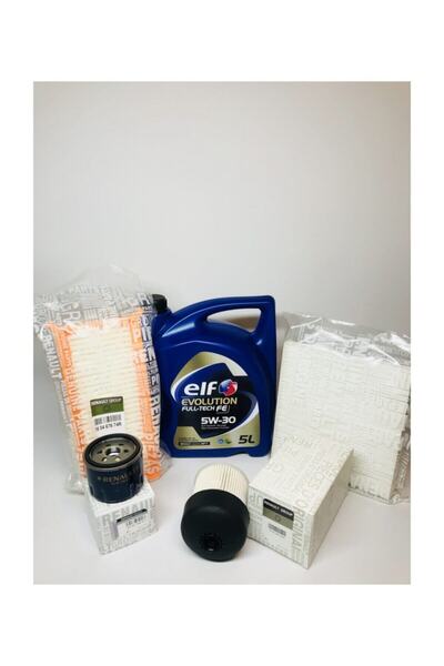 ELF Dacia Duster 1.5 Dci 110 hp Filtre Bakım Seti 2017-2020 5w30 Motor Yağı