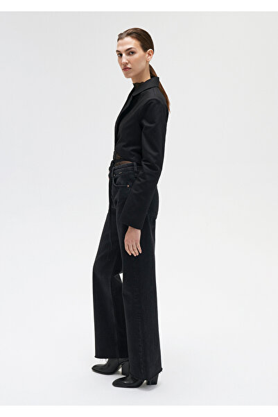 Mavi Siyah Crop Ceket Crop / Kısa Kesim 1110168-900