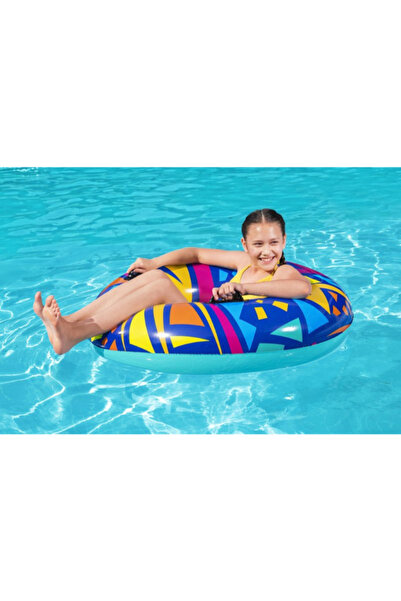 BESTWAY Geometric Colored Swim Ring 107 CM 26-36228