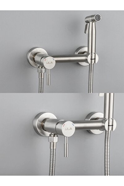 OEM Bathroom Toilet Bidet Pressurized Sprayer Bidet Faucet Double Water Inlet Nickel Imported 7 Years Warranty