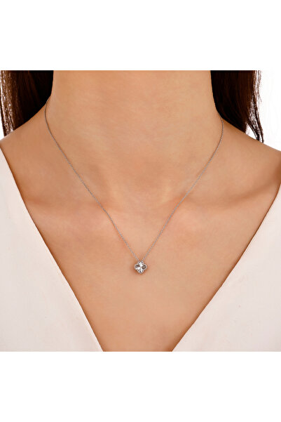 Ariş Bereket Yoncası Pırlantalı Kolye