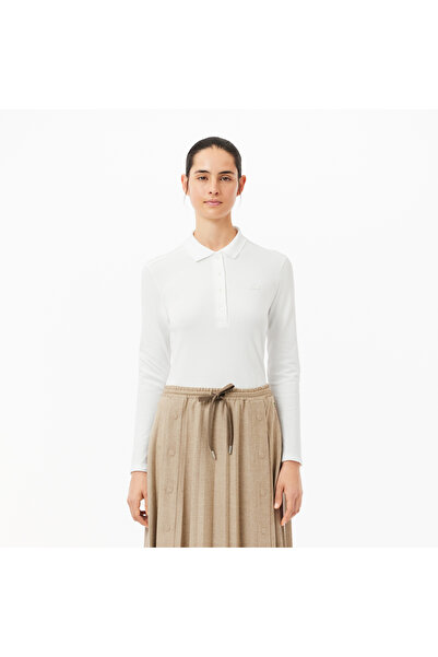 Lacoste Women's Slim fit Stretch Pique Polo Shirt - PF5464-00-001
