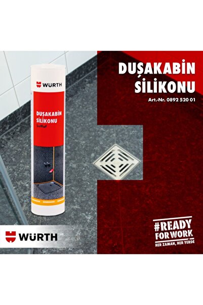 Würth Würt Duşakabin Silikonu Şeffaf 310 ml Transparent 1 Adet