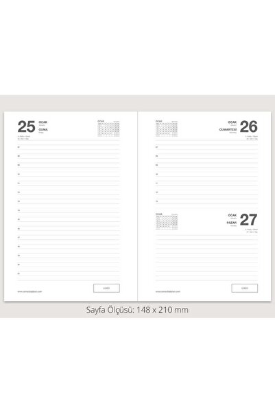 Lizy 14x20 платнени дневници с линиран дневник Aj906 (2025)
