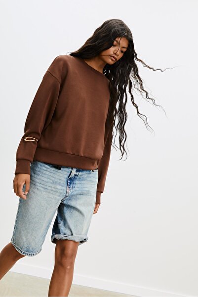 Stradivarius Soft Texture Basic Sweatshirt