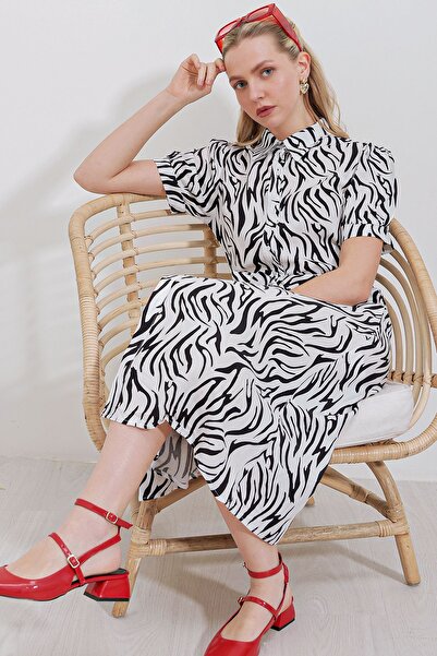 Hiccup BDART short-sleeved viscose dress