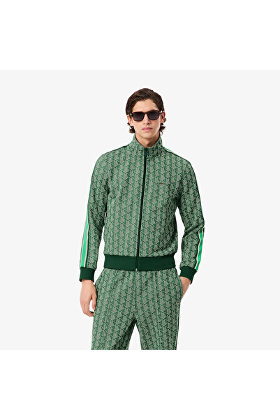 Lacoste جاكيت رياضي باريسي بسحاب من الجاكار - SH1368-00-HEI