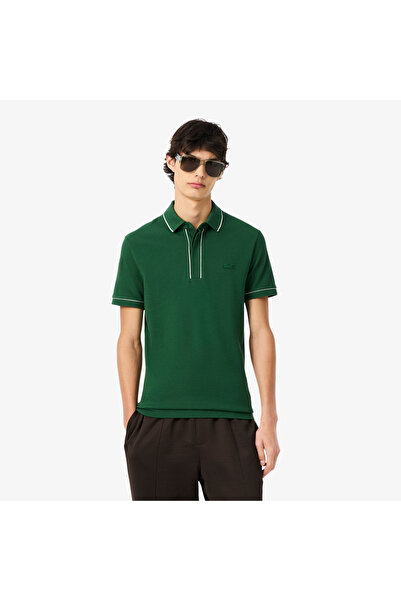 Lacoste قميص بولو باريسي مطاطي بقصّة عادية - PH8184-00-132