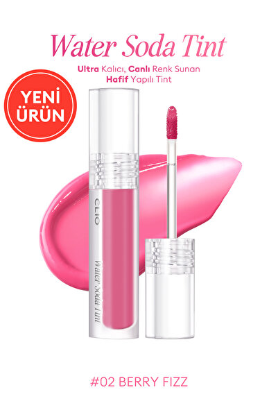 CLIO Ultra Kalıcı, Canlı Renk Sunan Hafif Yapılı Tint Water Soda Tint (02 Berry Fizz)