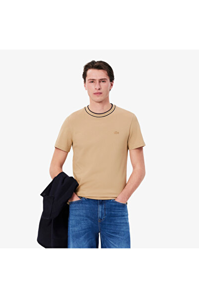 Lacoste Stretch Pique Stripe Collar T-shirt - TH8174-00-02S