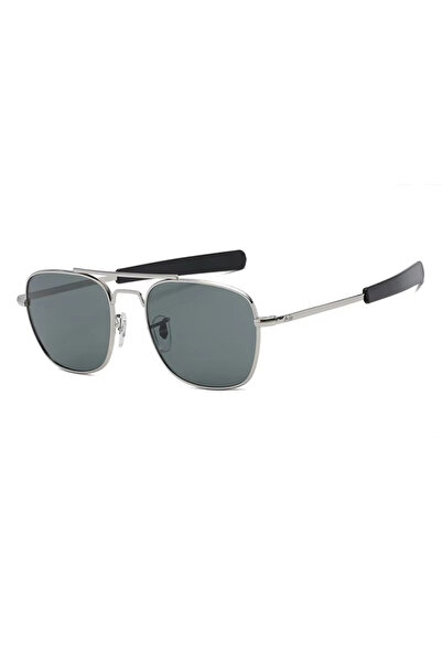 Choice As Show Silver Grey Fashion American Army Military Optical AO Pilot Su...