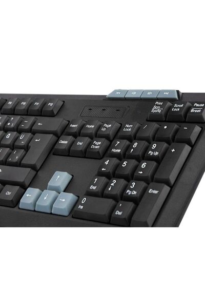 Everest KB-700 Q USB Multi Media siyah klavye