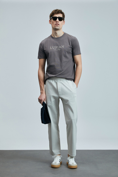 Lufian Love Modern Graphic T-Shirt Mink