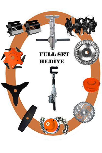 Genel Markalar New Sitil Özel Set Sırt Tırpan + Çapalama Seti + Zeytin Toplama 12 Parça Full Set