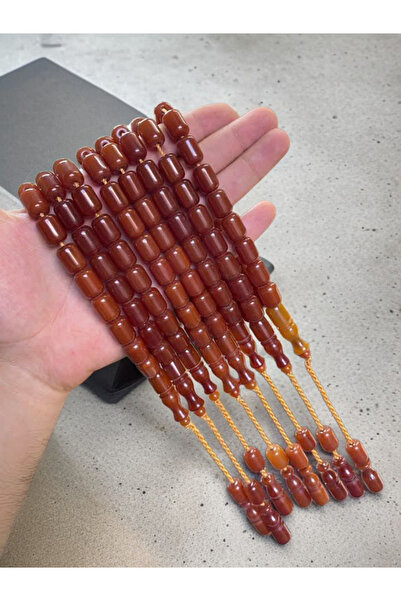 MERCAN-I ALA Signatured Periodic Clamping Shak Shak Amber Tesbih with Excelle...