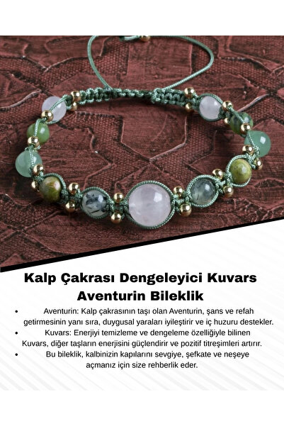 Saff Doğal Taş سوار كوارتز افينتورين معتمد لموازنة شقرا القلب