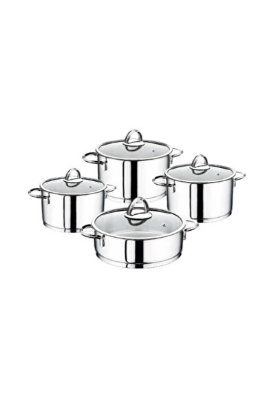 OMS 1097 crushed cylinder steel handle pot set 8 pieces