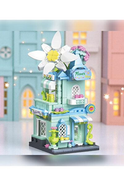 Fun Sunster Company™ Mini Blok Çiçekçi Kendin Yap Seti – 321 Parça + Sticker Seti | 6+ Yaş İçin