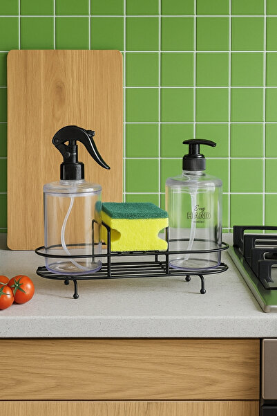 Suntel Triger Spreyli Sabunluk ve Süngerlik Seti – Tezgah Üstü Düzenleyici