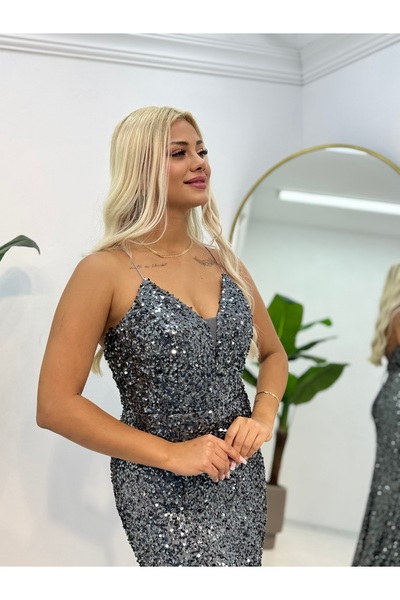 E&A Eren Abiye Pul Payet Askılı Balık Abiye