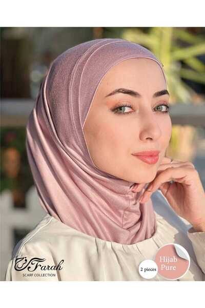 Be Smile&Happy A set of 6 different colors of two-piece Syrian hijab consisting of (open bandana + hijab)