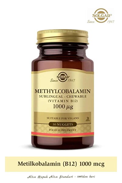 Solgar Methylcobalamin (b12) 1000 Mcg 30 Dilaltı Tablet