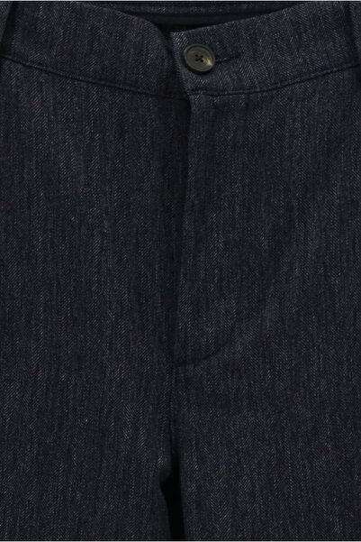 Abdullah Kiğılı Κλασικό υφασμάτινο παντελόνι με πλισέ από βαμβακερό λινό με σχέδια