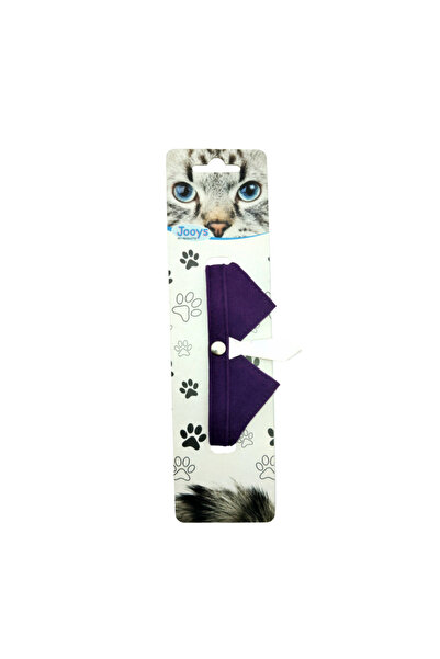 Jooys Velvet Bell Tie Cat Collar Purple