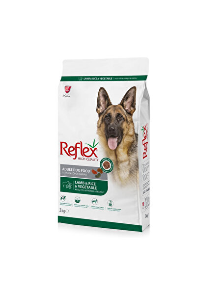 Reflex Kuzu Etli ve Sebzeli Yetişkin Köpek Maması 3kg