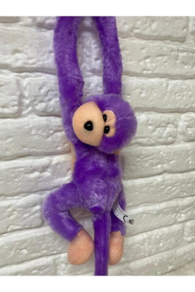 Genel Markalar Sarılan Maymun Peluş Oyuncak pembe renk 57 Cm