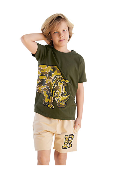MSHB&G Boy's Camouflage Summer T-shirt and Shorts Set - Rhino