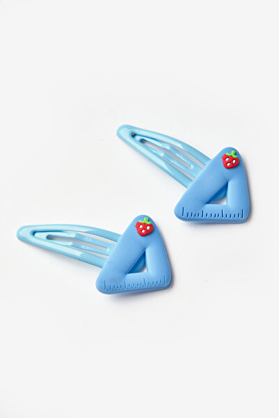 Le Mabelle Set de 2 catarame pentru fete cu riglă albastră