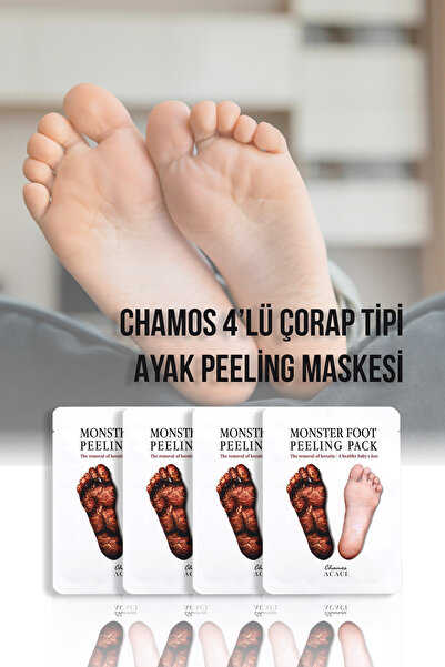 Chamos 4'lü Çorap Tipi Ayak Peeling Maskesi Seti