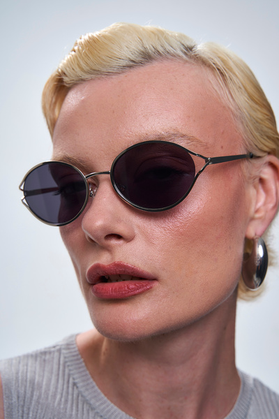 Bilge Karga Salkım Silver Black Sunglasses