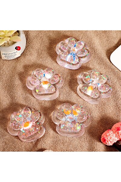 Teo Jucarie Antistres Squishy, , cu Revenire Lenta, Squeeze Pinch Family, Model Cat Paw, 6.5 x 7 cm, di