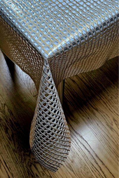 Rona Home Wicker Pvc Hole-Free Transparent Coating Oilcloth Tablecloth Copper Easy to Wipe Waterproof