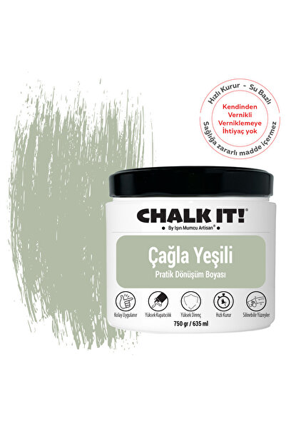 Işın Mumcu Artisan Chalk It Kendinden Vernikli Boya | Çağla Yeşili
