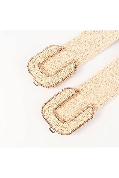 MODAM HİFA Εισαγόμενη ελαστική ψάθινη γυναικεία ζώνη φόρεμα ζώνη πουκάμισο ζώνη παλτό ζώνη