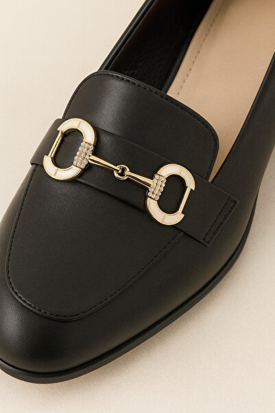 KumaşEvi Kaplama Parlak Taş Detaylı Metal Toka Bağlantı Parçası Ayakkabı Keme...