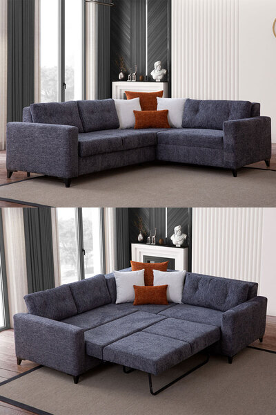 Yakamoz home Bahar Yatak Mekanizmalı Köşe Koltuk Takımı Sağ Köşe