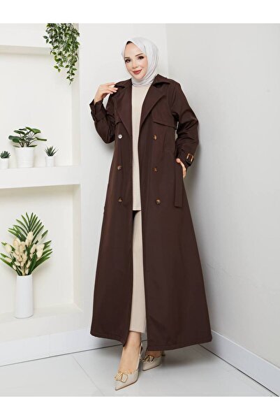 RACE FASHİON Αδιάβροχη καμπαρντίνα με διπλό γιακά και ζώνη σε όλο το μήκος RC1403056