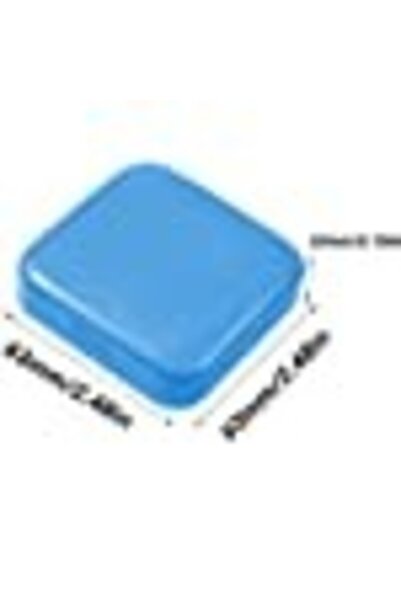 Flippy Cutie depozitare medicamente, 2 compartimente, Glisanta, Albastru, Patrata, Flippy, Inchidere etans