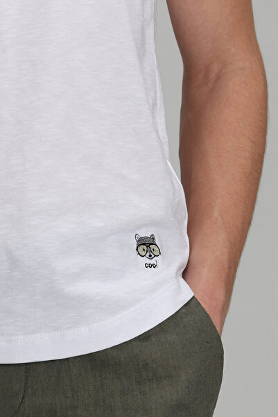 Lufian Junya Men's Basic T-Shirt White