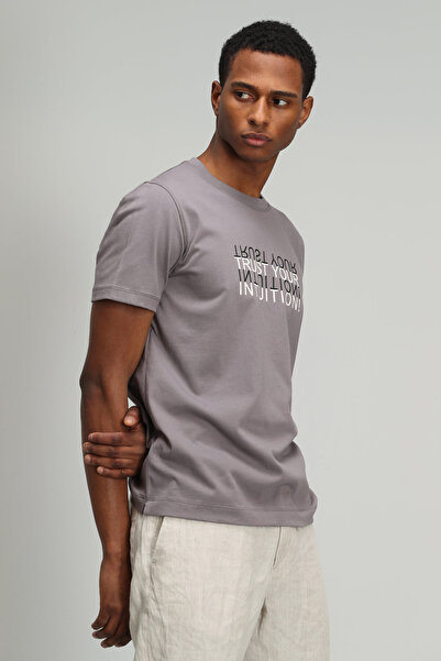 Lufian Arezzo Μοντέρνο Γραφικό T-Shirt Mink