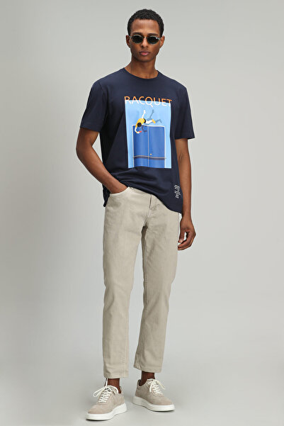 Lufian Фенза Модерн Графічний Десенлі Лациверт Футболка